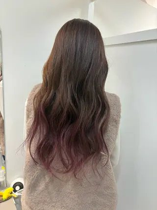 ロング カラー 🦋YUI 髪質改善 ブリーチ 着付け🦋のヘアスタイル