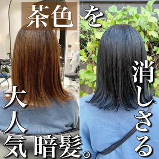 ミディアム カラー 髪質改善 RYOのヘアスタイル