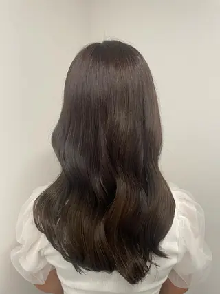 セミロング カラー うる艶トレンドヘア 🕊️上野BABYのヘアスタイル