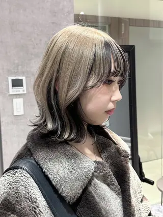 ミディアム カラー 井口 泰輝のヘアスタイル
