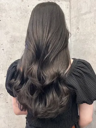 ロング カラー ヘアアレンジ 縮毛矯正特化 指名No.1shunのヘアスタイル