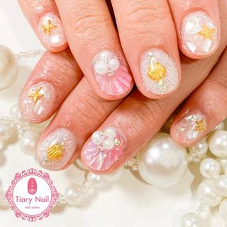 ネイル 💗🪽Tiary Nail🪽💗のネイルデザイン
