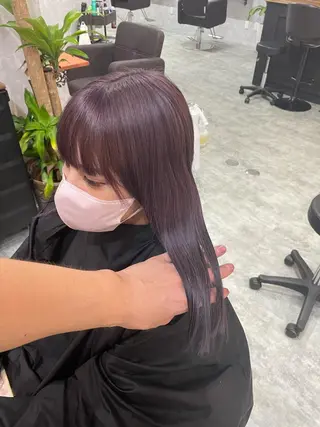 ミディアム andKおもろまち店 艶ダブルカラー✨のヘアスタイル