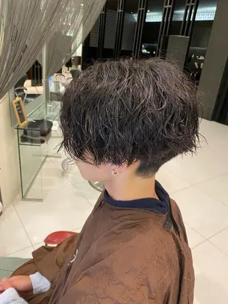 パーマ メンズ 【育休中】EARTH 荒井店HARUNAのヘアスタイル