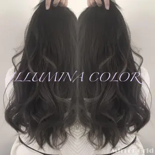 セミロング カラー ハイトーンブリーチ 土坂 由志【京都】のヘアスタイル