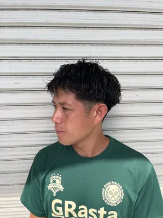 ショート パーマ メンズ モデル募集 はると⚜️のヘアスタイル