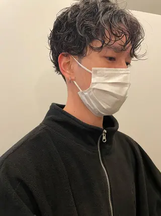 ショート パーマ やまさきえりこ ニュアンスパーマのヘアスタイル