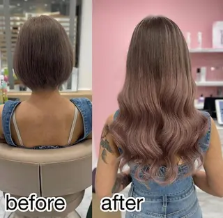 ロング 💎艶カラー×エク ステ💎専門店🎀のヘアスタイル