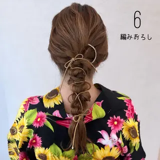 ヘアアレンジ 美髪矯正/シークレッ トハイライト🤍りさのヘアスタイル