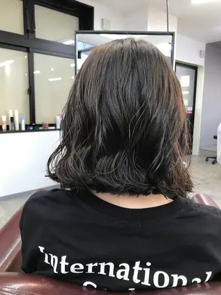 ミディアム パーマ (産休中)磯野 風香 ReCharme新保のヘアスタイル