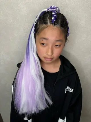 セミロング エクステ*美髪サロン KR2S河内長野店長のヘアスタイル