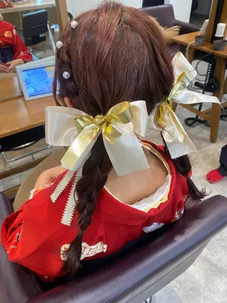 セミロング ヘアアレンジ 🌼髪質改善･アレン ジ･レイヤー🌼のヘアスタイル