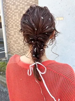 ヘアアレンジ ご予約はインスタ のみ🌿@n7g10のヘアスタイル