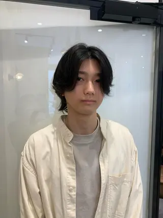 パーマ メンズ AMI🎀韓国ヘア 透明感カラーのヘアスタイル