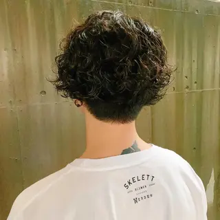 パーマ メンズ 中川 竜誠のヘアスタイル