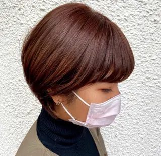 ショート カラー 髪質改善・ボブ・ ショート 丸毛一輝のヘアスタイル