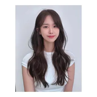 ロング 韓国特化エクステ🟨 エクステのヘアスタイル