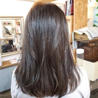ロング カラー 韓国風レイヤーカット 上手く丁寧早い/マツのヘアスタイル