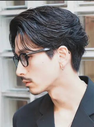 ミディアム カラー パーマ ヘアアレンジ メンズ fifth 窪田潤平のヘアスタイル