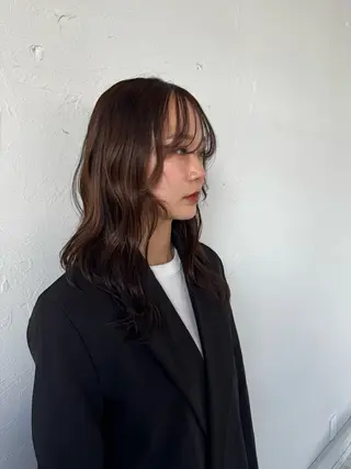 ロング ブリーチなしベー ジュ/tuburaのヘアスタイル
