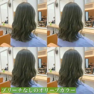 ミディアム カラー navile原宿 yumaのヘアスタイル