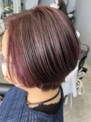 ショート カラー 髪質改善・ショートレ イヤーボブ🧡関玲子のヘアスタイル