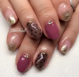 ネイル モチの良さ◉ フィルインネイル♡のネイルデザイン