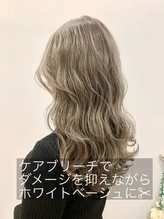 セミロング カラー ブリーチ＆カラーが 得意☀️望月宣雄☀️のヘアスタイル
