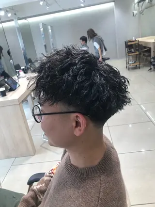 ショート パーマ メンズ 【持ちが良い!メンズ パーマ】田中颯汰のヘアスタイル