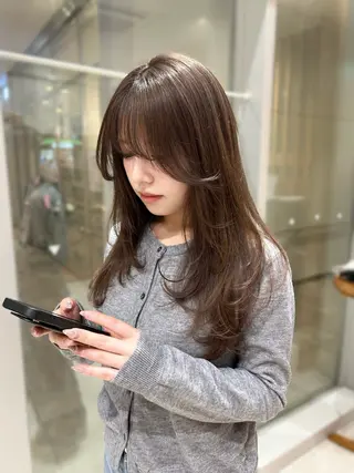 パーマ 透明感カラー🎀♡ リナのヘアスタイル