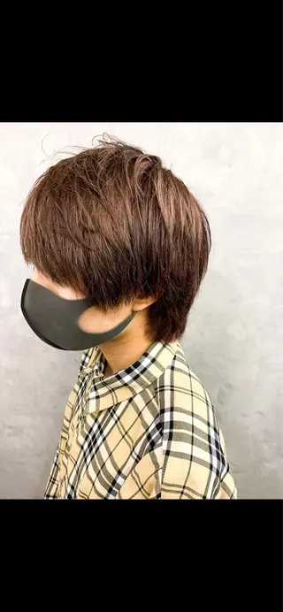 ショート カラー メンズ チバ ヒロトのヘアスタイル