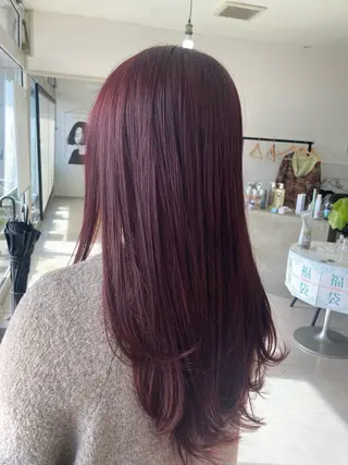 ロング カラー 河村 あいりのヘアスタイル