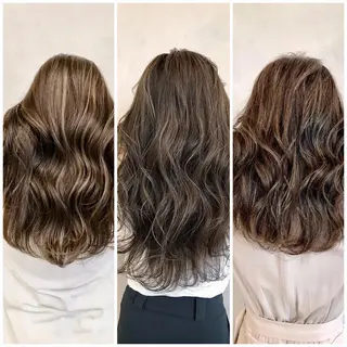 セミロング カラー ブリーチ&髪質改善 TAIGAのヘアスタイル