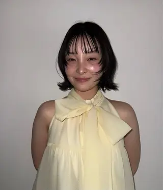 ショート 神戸レイヤーカット 顔周り／骨格診断のヘアスタイル
