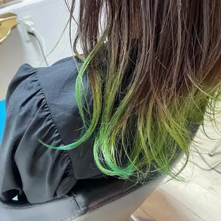 セミロング カラー 神 .のヘアスタイル