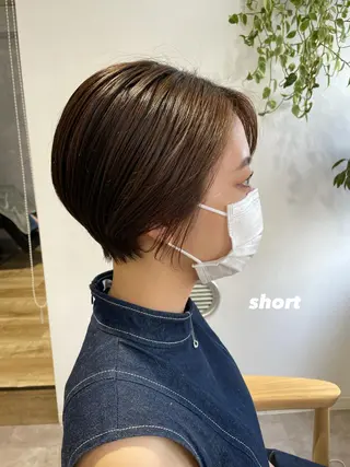 ショート カラー パーマ ヘアアレンジ 🌿AMANE🌿 sakiのヘアスタイル