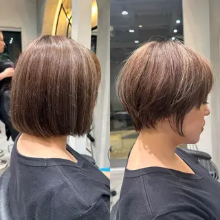 ショート 縮毛矯正/レイヤー taiga🧡のヘアスタイル