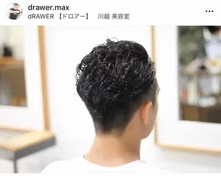 ショート パーマ メンズ 矢島 真樹のヘアスタイル