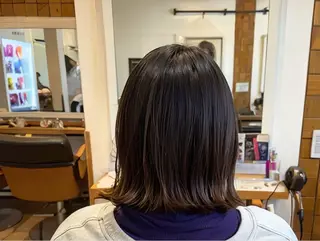 ミディアム カラー ショート✖️縮毛矯正 ✂️秋山知穂✂️のヘアスタイル
