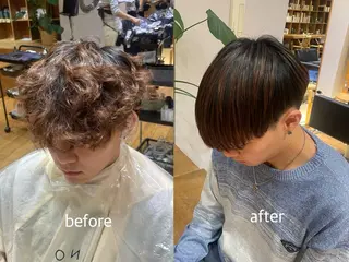ショート パーマ 縮毛矯正/レイヤー 🌙児玉光瑠のヘアスタイル