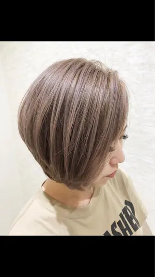 ショート カラー レイヤーカット/髪質 改善/矯正🤍吉田のヘアスタイル