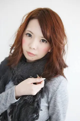 ミディアム 不動令 認定カラーリストのヘアスタイル