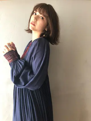 ミディアム カラー 白髪ぼかし/ショート /ミニボブだいじのヘアスタイル