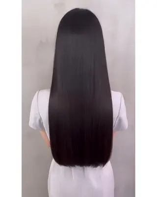 ロング カラー ヘアアレンジ 🌟🍒ハイトーン 韓国ヘア/ユウミのヘアスタイル