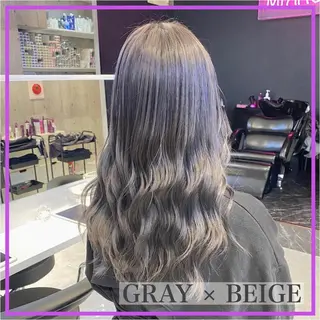 セミロング カラー ヘアアレンジ 🐚🧸 MAKI 🧸🐚のヘアスタイル