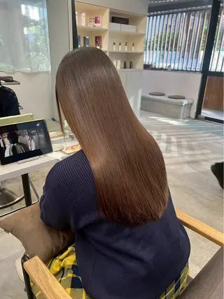 ロング パーマ ハイトーンカラー が絶対可愛い✨泰聖✨のヘアスタイル
