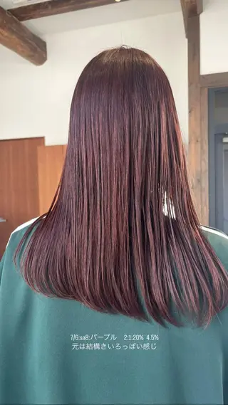 セミロング 林 美優のヘアスタイル