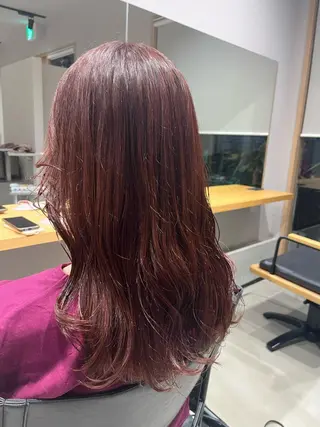 カラー ヘアアレンジ 透明感ケアカラー/ レイヤー/ryokaのヘアスタイル