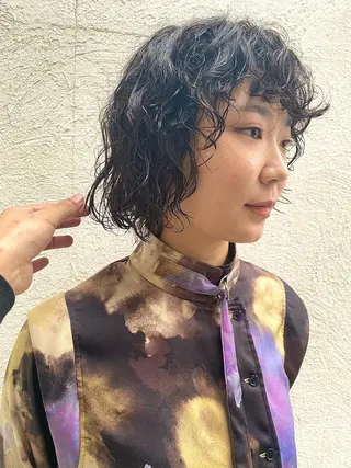 ショート パーマ レイヤー/パーマ /ウルフ/nabeのヘアスタイル