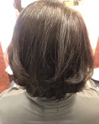 ミディアム パーマ 織田 英之のヘアスタイル